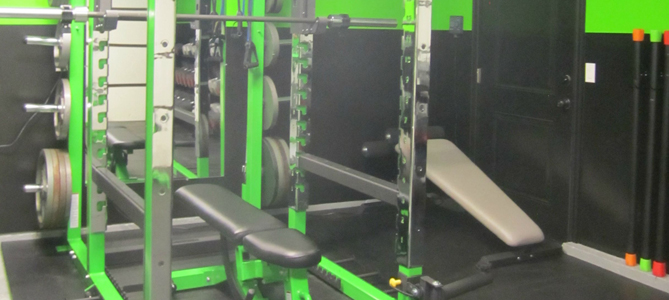 The Best Home Gyms - Lime Green Home Garage Gym