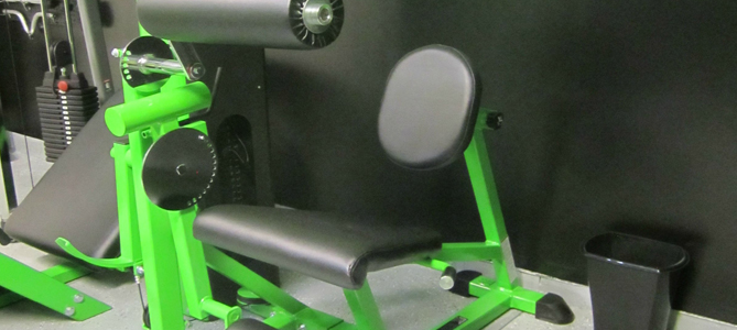 The Best Home Gyms - Lime Green Home Garage Gym