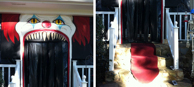 Halloween Clown House Entrance