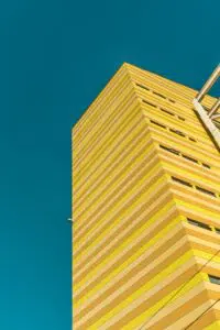 Yellow cladded building