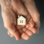 hands holding a house